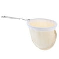thumbnail image 1 of Uxcell Cloth Coffee Filter, Cafe Sock Strainer with Stainless Steel Handle, Beige, 1 of 6