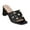 Alexis Black, variant on GC Shoes Womens Block Heeled Sandals, Open Toe Fashion Heels, Slip On Studded Strap High Heel Dress Slides, Alexis/Lilac/9