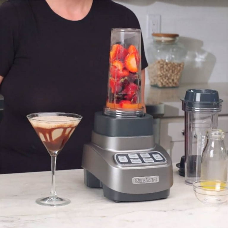 Cuisinart Velocity Ultra Trio 1 HP Blender Food Processor with Travel Cups Walmart