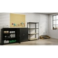 thumbnail image 2 of Iron Horse 2300 Riveted Steel Shelving 4-Shelf Unit, 18D x 36W x 60H, Black, 2 of 8