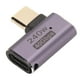 thumbnail image 5 of Adaptador tipo C USB4.0 HD 8K 40Gbps PD240W Carga rápida Carcasa de aluminio Adaptador portátil tipo C a tipo C para teléfono celular macho a hembra, curva lateral, 5 of 5