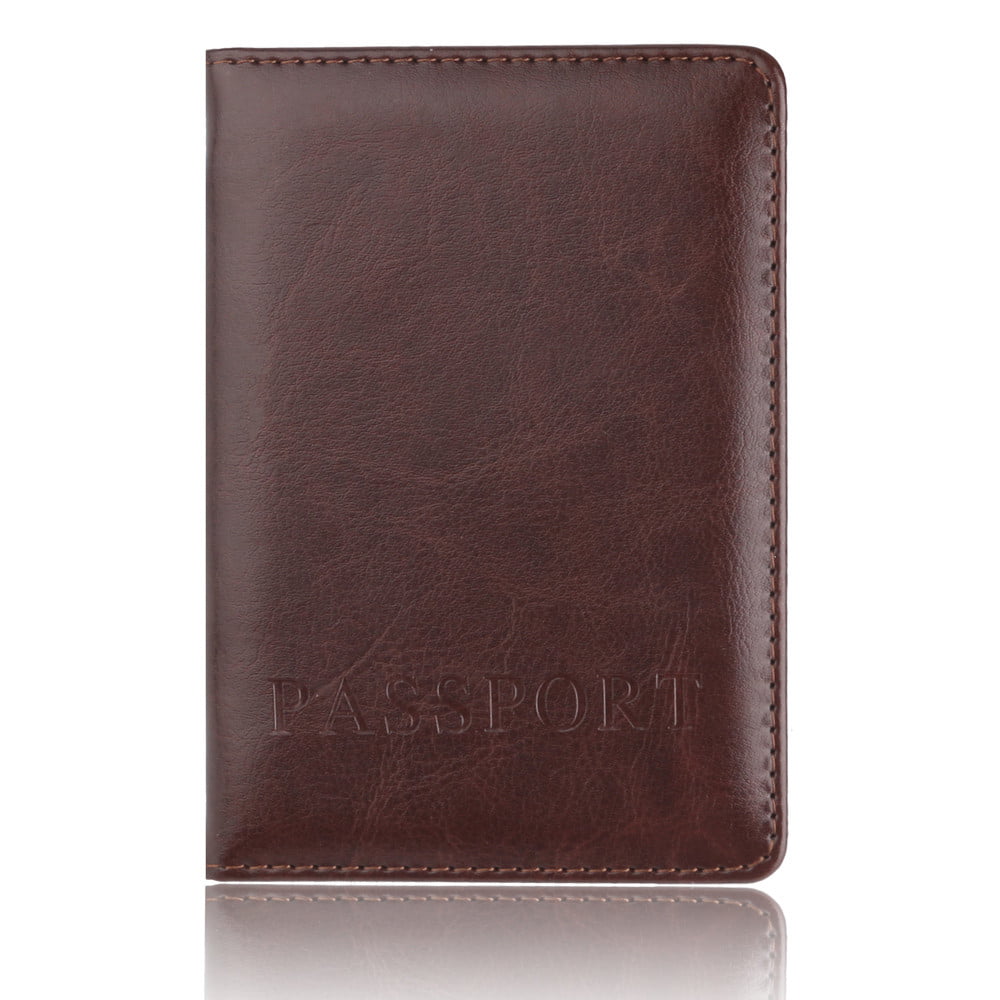 Kiplyki Wholesale Passport Holder Protector Wallet Business Card Soft Passport  Cover Coffee - Walmart.com