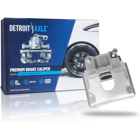 Detroit Axle - Front Left Brake Caliper for 1991-1996 Dodge Dakota, 1992 1993 1994 1995 Disc Brake Caliper Replacement Driver Side Brake Caliper