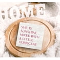 thumbnail image 5 of Zomyto 5"x5" She is Sunshine Mixed with a Little Hurricane Boho White Wood Box Sign Desk Decor,Inspirational Wooden Box Decor, 5 of 6