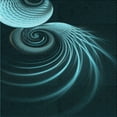 thumbnail image 1 of Ahgly Company Machine Washable Indoor Square Transitional Dark Cyan Green Area Rugs, 7' Square, 1 of 7