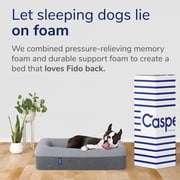 Casper Dog Bed, Plush Memory Foam, Small, Blue