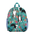 thumbnail image 3 of Floral Dog and Bone Print Backpack, Compact Lightweight Bag for Pet Lovers and Dog Gift Ideas, Stylish and Functional, 3 of 6
