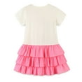 thumbnail image 7 of ENFLASH Girls Cotton Short Sleeve Casual Cartoon Appliques Bird Jersey Dresses Kids Summer Ruffles Dresses, 7 of 7