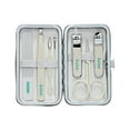 thumbnail image 3 of Éclat Manicure Pedicure Kit for Men & Women, 7Pcs Finger & Toe Nail Care Tools Includes Nail Clipper Cutter, Tweezer, File, Cuticle Pusher, Personal Care Professional Grooming Set With Travel Case, 3 of 6