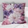 thumbnail image 2 of Designart "Purple Springtime Bloom III" Floral Printed Throw Pillow, 2 of 5