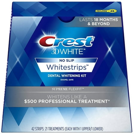 4 Pack - Crest 3D White Supreme Flexfit Dental Whitening Kit, 21 Treatments, 1 ea