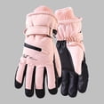 thumbnail image 2 of COMVALUE Women's Winter Ski Snow Gloves Warm Waterproof Snowboard Gloves Mittens Non Slip Touchscreen Glove (Pink, One Size), 2 of 3