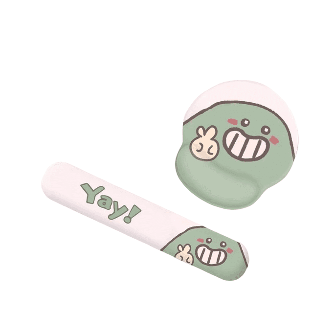 Set de reposamuñecas para teclado y alfombrilla de ratón con soporte para muñeca