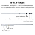 thumbnail image 4 of ,15.6 Inch Portable Resolution 170° 60hz Compatibility Silver Wide Compatibility Silver 170° 60hz Rate Portable Ips Rate Wide Compatibility Ips Screen 1920 * 1080, 4 of 6
