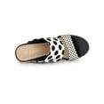 thumbnail image 4 of BLISSFUL STEP Women's Polka Dots Platform Espadrille Wedge Heels Sandals, 4 of 7