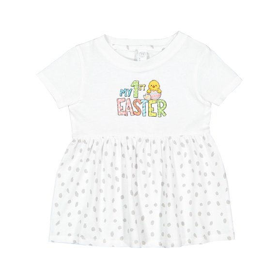 Inktastic My 1st Easter Girls Baby Dress