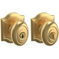 thumbnail image 3 of Baldwin 5237050ENTR Bethpage Style Keyed Entry Door Knob Set, Satin Brass & Black, 3 of 7