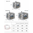thumbnail image 3 of Fsddascl Blue Crab Coastal Toaster Cover 2 Slice, Small Kitchen Appliance Covers, Vintage Beach Nautical Coral Sea Toaster Oven Cover with Loop, Bread Machine Cover Polyester Dust Cover Protection, 3 of 5