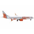 thumbnail image 3 of Boeing 737 MAX 8 Commercial Aircraft "Air India Express" White with Tail Graphics 1/400 Diecast Model Airplane by GeminiJets, 3 of 3