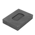 thumbnail image 1 of Molde de lingote de fundición, calentamiento rápido, enfriamiento, molde de fusión de metal resistente al desgaste para refinación de fundición, 3,1 X 2,4 X 0,6 pulgadas, 1 of 5