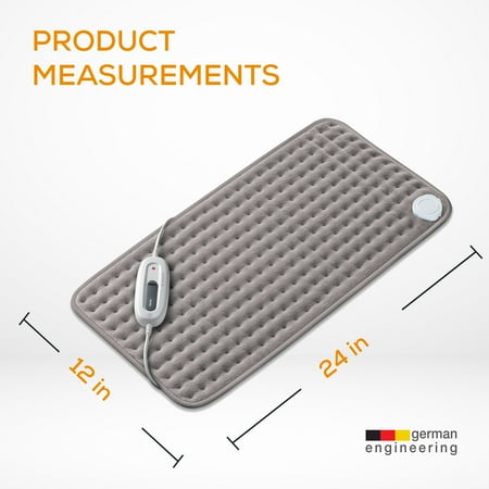 Beurer - Large Ultra-Soft Heating Pad - Gray
