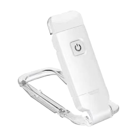 QSTDGVPW LED Book Light Clipped to Book Reading Lamp USB Rechargeable Desk Eye Protection