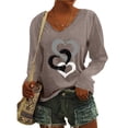 thumbnail image 3 of Patlollav Pntutb Womens Long Sleeve T Shirt,Ladies Casual Pullover Tops, 3 of 7
