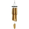 Woodstock Wind Chimes Asli Arts® Collection, Ring Bamboo Chime, Large 35'' Black Wind Chime C252