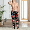 thumbnail image 5 of Uemuo Fire and Rescue Truck Pattern Men's Wide Leg Palazzo Lounge Pants with Pockets Light Weight Loose Comfy Casual Pajama Pants-X-Large, 5 of 9