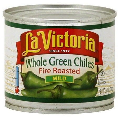 La Victoria Fire Roasted Mild Whole Gree