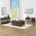 thumbnail image 3 of Steve Silver Oliver Traditional Square End Table with 1 Drawer, Burnished Chestnut, 3 of 6