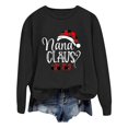 thumbnail image 1 of Kcodviy Sweat à Capuche Ample Imprimé de Noël pour Femmes Manches Longues Col Rond Boho (1), 1 of 5