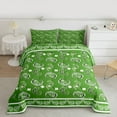 thumbnail image 2 of Homewish Green Paisley Full Size Comforter Sets,Retro Bohemain Print Bedding Comforter Set,Rustic Flower Boho Bedding Sets For Adult,Ultra Soft Home Decor Reversible,3 Pieces, 2 of 8