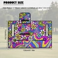 thumbnail image 7 of SEANATIVE Golf Cart Seat Covers with 4 Front Pockets, Fits for EZGO, Yamaha, Club Car, 2 Person Seats Golf Cart Accessories, Machine Washable, 51.2 x 30.3 Inches, Groovy Hippie Flower Violet, 7 of 7