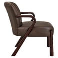 thumbnail image 6 of Arden Faux Leather Upholstered Accent Armchair in Espresso, 6 of 9