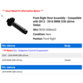 thumbnail image 2 of Front Right Strut Assembly - Compatible with 2013 - 2016 BMW 328i xDrive Sedan 2014 2015, 2 of 2
