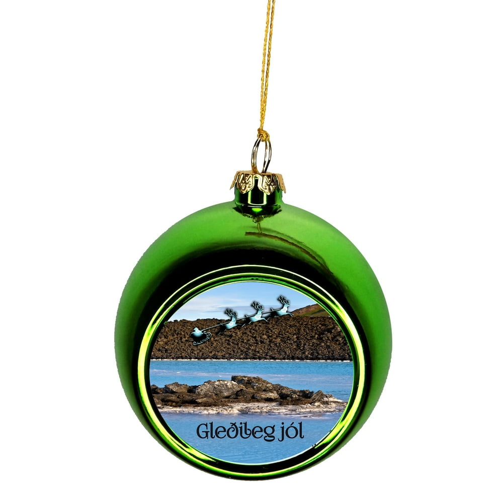 Iceland Ornament Iceland Christmas Ornament - Blue Lagoon Ornament