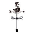 thumbnail image 1 of Veleta de Hierro Indicador de Dirección del Viento Decoración de Techo y Jardín Fácil Instalación Resistente para Exterior Patio Tejado Valla Pérgola Granero Césped Regalo Estilo D, 1 of 8