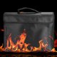 thumbnail image 4 of Bolsa de almacenamiento de documentos y archivos a prueba de fuego, maletín resistente a altas temperaturas, bolso de mano con correa para el hombro, 4 of 10