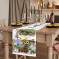 thumbnail image 2 of Table Runners 90 Inches Long Dress Scarves, Spring Flowers Farmhouse Coffee/Dining/Kitchen Table Runner for Living Room, Farmhouse Garden Hydrangea Sunflowers Bunny 13x90 Inch, 2 of 9