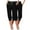 Black, variant on Diufon 2pc Womens Capris Pants Summer Solid Color Pants Elastic Waist Drawstring Pants with Pockets