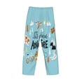 thumbnail image 5 of Balery Men'S Let'S Go On An Adventure Pants,Sleepwear Pants,Pajama Pants,Pj Bottoms Drawstring And Pockets-Small, 5 of 9