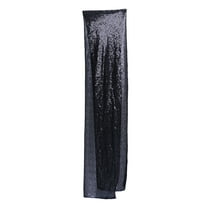 Yongwei table runner Black Sequin Table Runner Rectangular Glitter Runner Tablecloth for Wedding Party Christmas