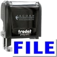 thumbnail image 1 of Self-Inking File Stamp, Trodat Printy 4911, Press and Print Stamping, Impression Size 5/8" x 1-1/2", Up to 10,000 Impressions - Blue Ink, 1 of 10