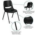 thumbnail image 2 of Flash Furniture Hercules Series Black Ergonomic Shell Stack Chair, 2 of 9