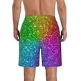 thumbnail image 3 of Naloa Colorful Glitter Men's Beach Shorts, Surfing shorts, Swim trunks, Quick Dry Swim Trunks for Surfing Beach Fun - Large, 3 of 9