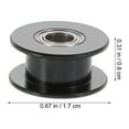 thumbnail image 2 of 2pcs Idler Pulley 20 Teeth Synchronous Timing Wheel Professional 3D Printer Accessories, 2 of 8