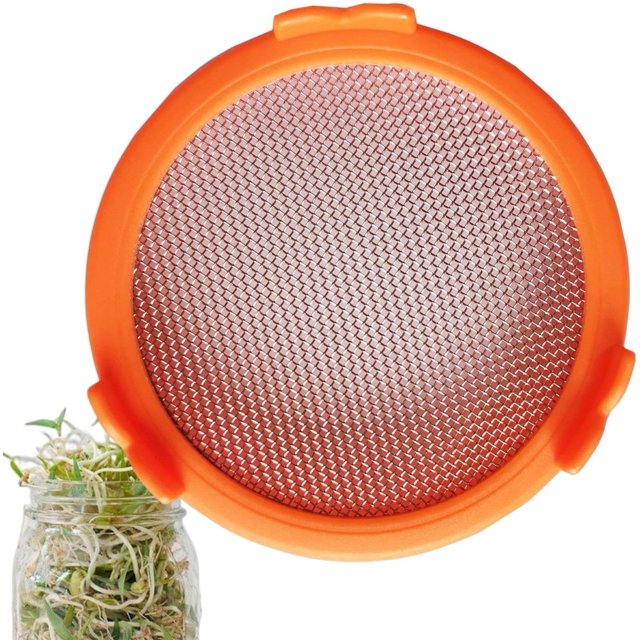 Mason Jar Screen Sprouting Lids - Sprouting Lids For Wide Mouth Mason Jars, Stainless Steel Sprouting Jars With Screen Lids, Wide Mouth Mason Jars Lids, Sprouting Lids For Wide Mouth Mason Jars