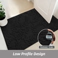thumbnail image 4 of JAATOP Doormat Indoor 32"x 48", Dirt Trapper Entryway Rugs, Washable Welcome Mat for Inside, Entryway Rug Floor Mats Machine Washable, Black, 4 of 9