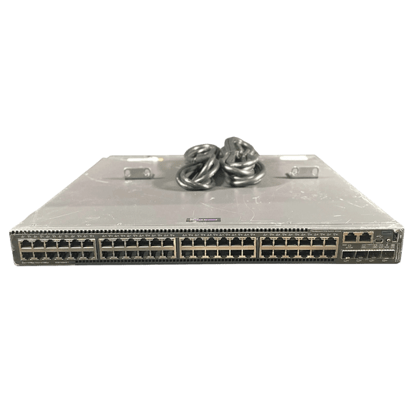 Restored HPE JH326A 5130 48x 1GB PoE+ RJ-45 4x 10GB SFP+ Switch w/ 2x AC (Refurbished)